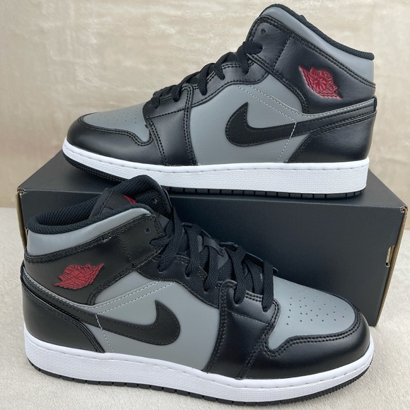 Air Jordan 1 Mid GS “Shadow Red” - Picture 1 of 6